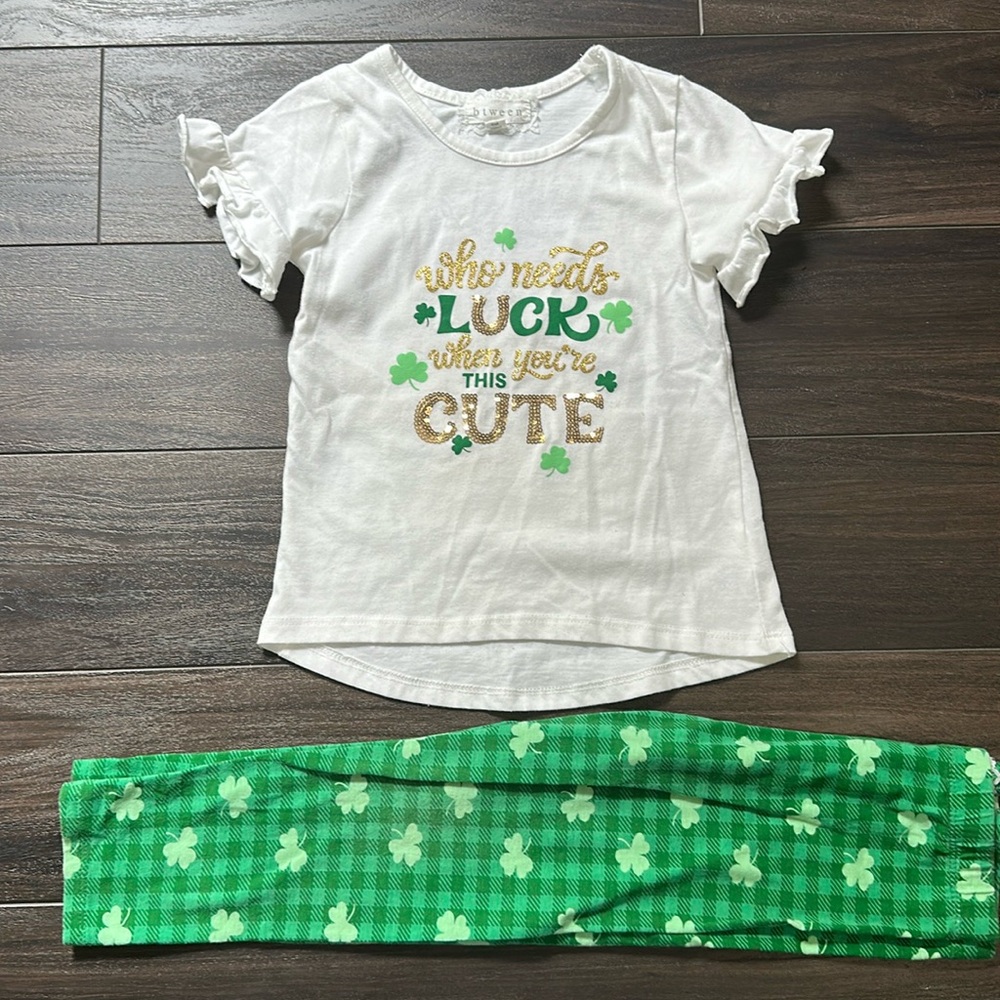 St. Patrick’s Day Shamrock Outfit Size 5